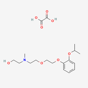 molecular formula C18H29NO8 B4989645 2-[{2-[2-(2-isopropoxyphenoxy)ethoxy]ethyl}(methyl)amino]ethanol ethanedioate (salt) 