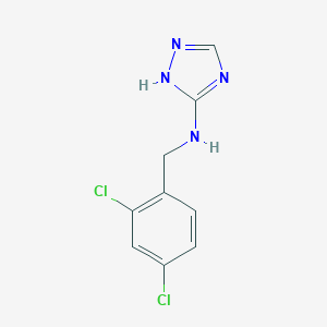 molecular formula C9H8Cl2N4 B498965 N-(2,4-dichlorobenzyl)-1H-1,2,4-triazol-5-amine 