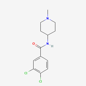 molecular formula C13H16Cl2N2O B4989664 3,4-dichloro-N-(1-methyl-4-piperidinyl)benzamide 