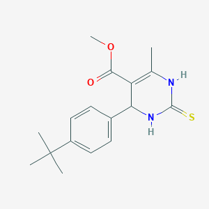 molecular formula C17H22N2O2S B4989676 methyl 4-(4-tert-butylphenyl)-6-methyl-2-thioxo-1,2,3,4-tetrahydro-5-pyrimidinecarboxylate CAS No. 6376-62-1