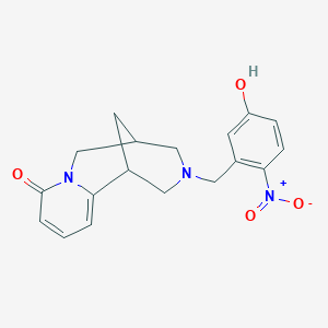 molecular formula C18H19N3O4 B4989721 11-(5-hydroxy-2-nitrobenzyl)-7,11-diazatricyclo[7.3.1.0~2,7~]trideca-2,4-dien-6-one 