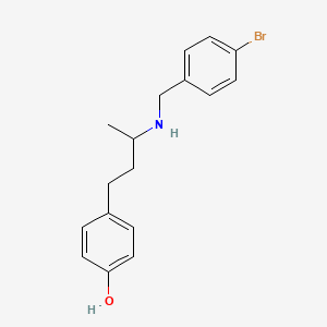 molecular formula C17H20BrNO B4989739 4-{3-[(4-bromobenzyl)amino]butyl}phenol 