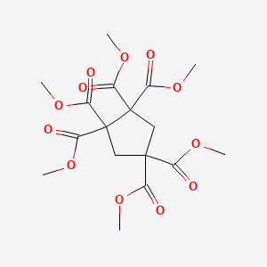 molecular formula C17H22O12 B4989744 六甲基 1,1,2,2,4,4-环戊烷六羧酸酯 
