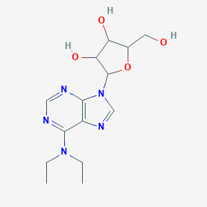 molecular formula C14H21N5O4 B498977 2-[6-(Diethylamino)purin-9-yl]-5-(hydroxymethyl)oxolane-3,4-diol 