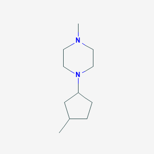 molecular formula C11H22N2 B4989772 1-methyl-4-(3-methylcyclopentyl)piperazine 