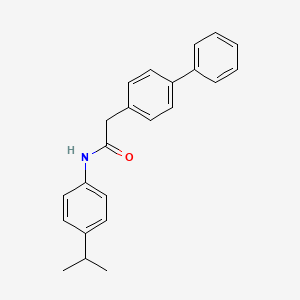 molecular formula C23H23NO B4989804 2-(4-biphenylyl)-N-(4-isopropylphenyl)acetamide 