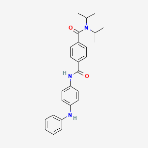 molecular formula C26H29N3O2 B4989827 N'-(4-anilinophenyl)-N,N-diisopropylterephthalamide 