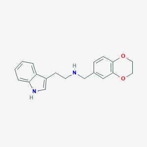 molecular formula C19H20N2O2 B498984 N-(2,3-dihydro-1,4-benzodioxin-6-ylmethyl)-2-(1H-indol-3-yl)ethanamine CAS No. 879070-01-6