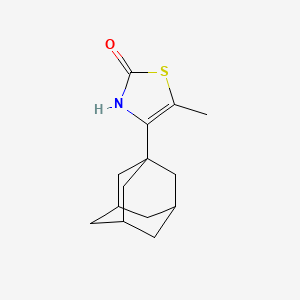 molecular formula C14H19NOS B4989846 4-(1-adamantyl)-5-methyl-1,3-thiazol-2(3H)-one 