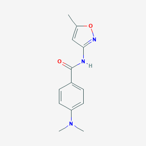 molecular formula C13H15N3O2 B498986 4-(dimethylamino)-N-(5-methyl-1,2-oxazol-3-yl)benzamide 