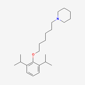 molecular formula C23H39NO B4989872 1-[6-(2,6-diisopropylphenoxy)hexyl]piperidine 