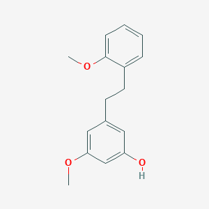 molecular formula C16H18O3 B049899 stilbostemin N CAS No. 1000676-45-8