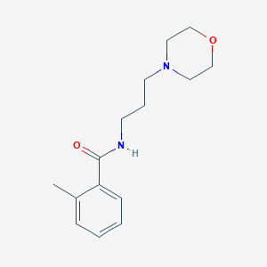 molecular formula C15H22N2O2 B498990 2-methyl-N-[3-(morpholin-4-yl)propyl]benzamide 