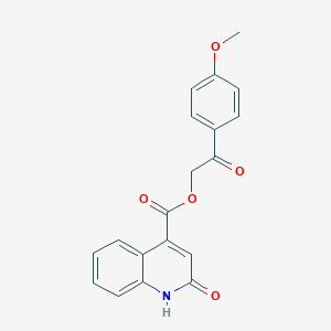 2-(4-Methoxyphenyl)-2-oxoethyl 2-hydroxyquinoline-4-carboxylate