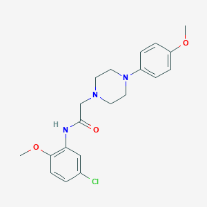 molecular formula C20H24ClN3O3 B498993 N-(5-chloro-2-methoxyphenyl)-2-(4-(4-methoxyphenyl)piperazin-1-yl)acetamide CAS No. 483351-02-6