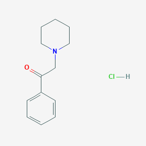 molecular formula C13H18ClNO B4989949 1-phenyl-2-(1-piperidinyl)ethanone hydrochloride 
