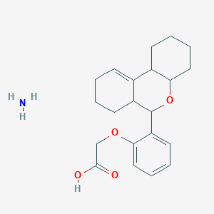 molecular formula C21H29NO4 B4989988 [2-(2,3,4,4a,6,6a,7,8,9,10b-decahydro-1H-benzo[c]chromen-6-yl)phenoxy]acetic acid ammoniate 