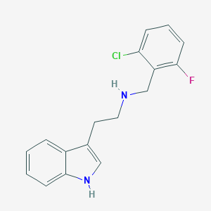 molecular formula C17H16ClFN2 B499001 N-(2-chloro-6-fluorobenzyl)-2-(1H-indol-3-yl)ethanamine CAS No. 155503-38-1