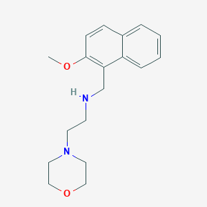 molecular formula C18H24N2O2 B499002 N-[(2-methoxynaphthalen-1-yl)methyl]-2-(morpholin-4-yl)ethanamine 