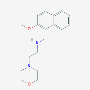 N-[(2-methoxy-1-naphthyl)methyl]-N-[2-(4-morpholinyl)ethyl]amine