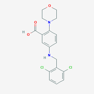 5-[(2,6-Dichlorobenzyl)amino]-2-(4-morpholinyl)benzoic acid