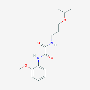 molecular formula C15H22N2O4 B4990032 N-(3-isopropoxypropyl)-N'-(2-methoxyphenyl)ethanediamide 