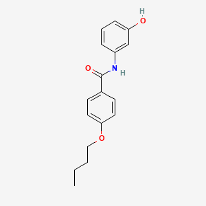 molecular formula C17H19NO3 B4990086 4-butoxy-N-(3-hydroxyphenyl)benzamide 