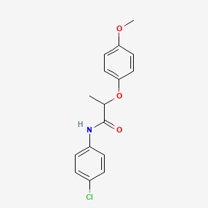 molecular formula C16H16ClNO3 B4990099 N-(4-chlorophenyl)-2-(4-methoxyphenoxy)propanamide 
