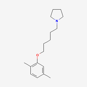 molecular formula C17H27NO B4990134 1-[5-(2,5-dimethylphenoxy)pentyl]pyrrolidine 
