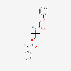 2-methyl-2-[(phenoxyacetyl)amino]propyl (4-methylphenyl)carbamate