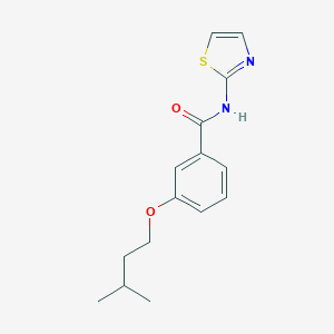 3-(3-methylbutoxy)-N-(1,3-thiazol-2-yl)benzamide