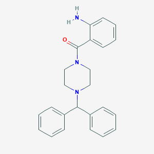 molecular formula C24H25N3O B499018 (2-Aminophenyl)(4-benzhydryl-1-piperazinyl)-methanone CAS No. 184781-00-8