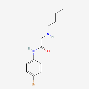 molecular formula C12H17BrN2O B4990180 N~1~-(4-bromophenyl)-N~2~-butylglycinamide 
