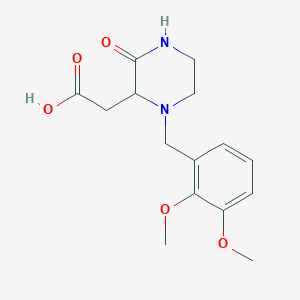 molecular formula C15H20N2O5 B499025 2-[1-(2,3-Dimethoxybenzyl)-3-oxo-2-piperazinyl]-acetic acid CAS No. 1042697-82-4