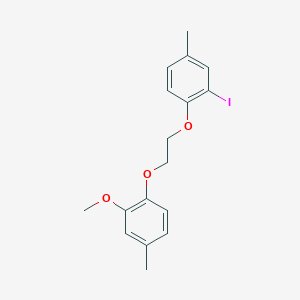 molecular formula C17H19IO3 B4990281 2-iodo-1-[2-(2-methoxy-4-methylphenoxy)ethoxy]-4-methylbenzene 