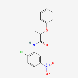 molecular formula C15H13ClN2O4 B4990305 N-(2-chloro-5-nitrophenyl)-2-phenoxypropanamide 