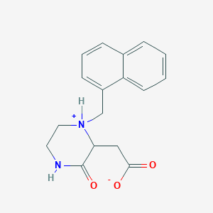 molecular formula C17H18N2O3 B499031 2-[1-(1-萘甲基)-3-氧代-2-哌嗪基]-乙酸 CAS No. 1093946-38-3