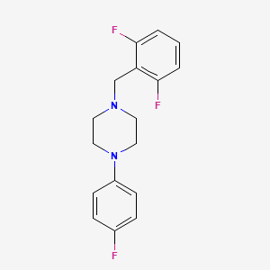 molecular formula C17H17F3N2 B4990314 1-(2,6-difluorobenzyl)-4-(4-fluorophenyl)piperazine 