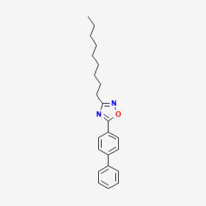 molecular formula C23H28N2O B4990332 5-(4-biphenylyl)-3-nonyl-1,2,4-oxadiazole 
