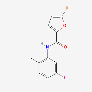molecular formula C12H9BrFNO2 B4990360 5-bromo-N-(5-fluoro-2-methylphenyl)-2-furamide 