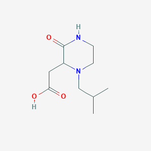 molecular formula C10H18N2O3 B499040 (1-异丁基-3-氧代-哌嗪-2-基)-乙酸 CAS No. 1032926-79-6