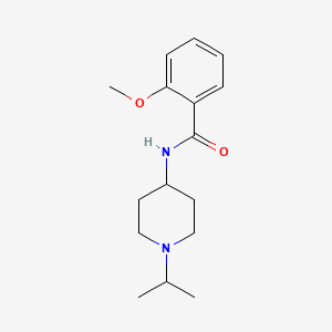 molecular formula C16H24N2O2 B4990426 N-(1-isopropyl-4-piperidinyl)-2-methoxybenzamide 