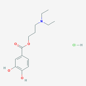 molecular formula C14H22ClNO4 B4990433 3-(diethylamino)propyl 3,4-dihydroxybenzoate hydrochloride 