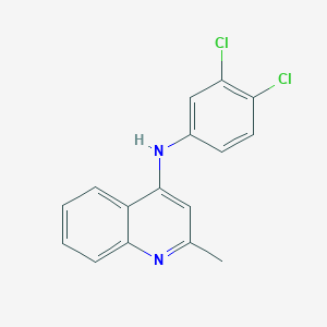 molecular formula C16H12Cl2N2 B4990447 N-(3,4-dichlorophenyl)-2-methyl-4-quinolinamine 