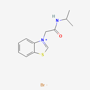 3-[2-(isopropylamino)-2-oxoethyl]-1,3-benzothiazol-3-ium bromide