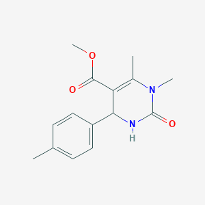 molecular formula C15H18N2O3 B4990582 methyl 1,6-dimethyl-4-(4-methylphenyl)-2-oxo-1,2,3,4-tetrahydro-5-pyrimidinecarboxylate 