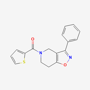 molecular formula C17H14N2O2S B4990604 3-phenyl-5-(2-thienylcarbonyl)-4,5,6,7-tetrahydroisoxazolo[4,5-c]pyridine 