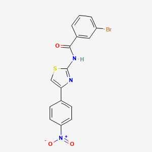 3-bromo-N-[4-(4-nitrophenyl)-1,3-thiazol-2-yl]benzamide