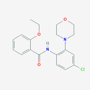 molecular formula C19H21ClN2O3 B499064 N-[4-chloro-2-(4-morpholinyl)phenyl]-2-ethoxybenzamide 