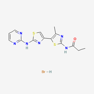 N-[4'-methyl-2-(2-pyrimidinylamino)-4,5'-bi-1,3-thiazol-2'-yl]propanamide hydrobromide
